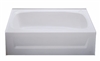 54" x 27" Bathtub ABS Plastic Left Drain