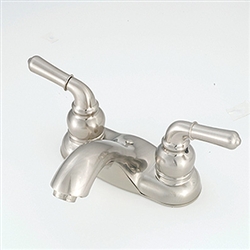 4" with Teapot Handles & Arc Spout Brushed Nickel