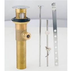 All-Metal Lavatory Drain with Over Flow Chrome