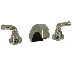 Adjustable Garden Tub Filler w/ Teapot Handles & High Arc Spout Chrome