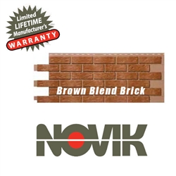 Novik Hand-Laid Brown Blend Brick Pattern