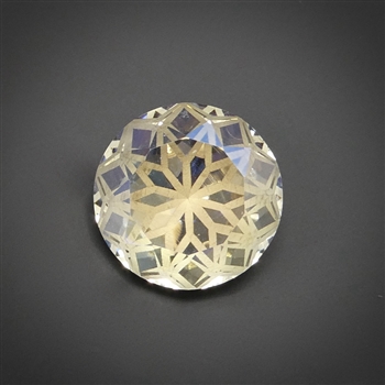 14mm crystal lotus stone, "moonlight", 1 stone