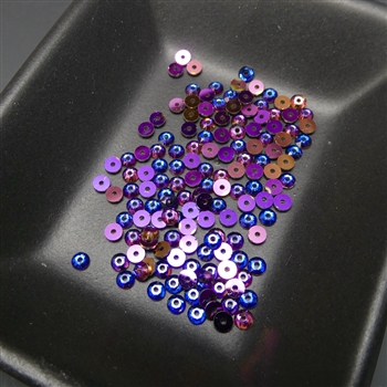 3mm Swarovski crystal sequins (lochrosen), crystal volcano, 1 gross (144 pieces)