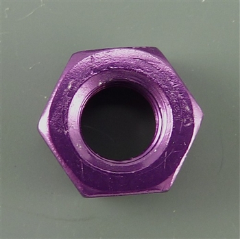 Anodized Aluminum nut, M8 (14mm outer edge measurement), purple