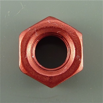 Anodized Aluminum nut, M8 (14mm outer edge measurement), red