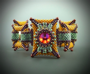 Doorway to Deco Bracelet Kit, mustard, jade & plum - RESTOCKED!