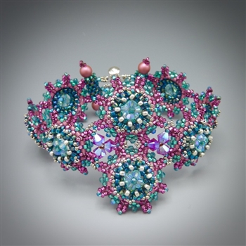 Star Gazer Bracelet Kit, pink & turquoise