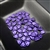 6mm Czech mate triangle beads, purple metallic suede