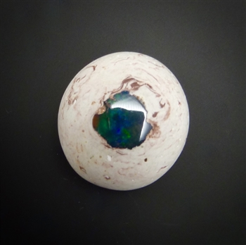 Mexican fire opal in the matrix cabochon