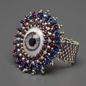 "Doll's Eye Ring" Kit, violet eye