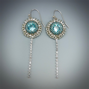 Cascade Earrings Kit, light sapphire