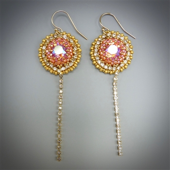 Cascade Earrings Kit, padparadscha