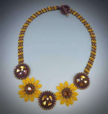 Flower Power Necklace Kit, black-eyed susan