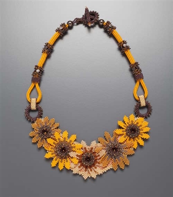 Garden Garland Necklace Kit, black eyed susan color way