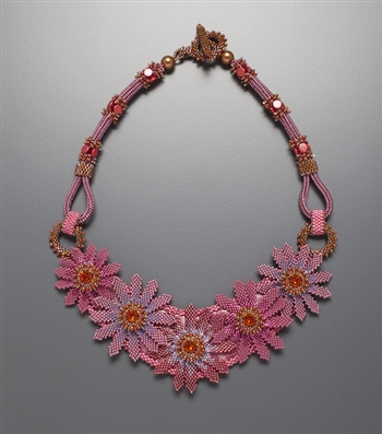 Garden Garland Necklace Kit, echinacea color way