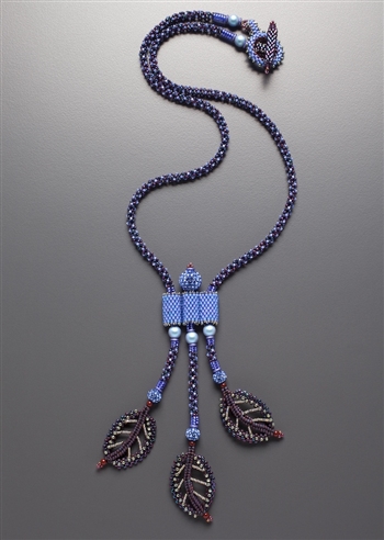 "Leave it to Me" Necklace Kit, plum & periwinkle