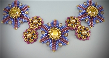 Renaissance Revival Necklace Kit, All New! Pink, Periwinkle & Gold