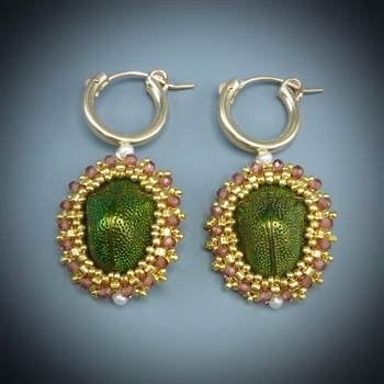 Scarab Beetle Earrings