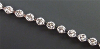 Swarovski Cup Chain, 18pp, crystal rhodium, 12 inches