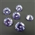 Set of six 10mm Cubic Zirconia Stones, light amethyst