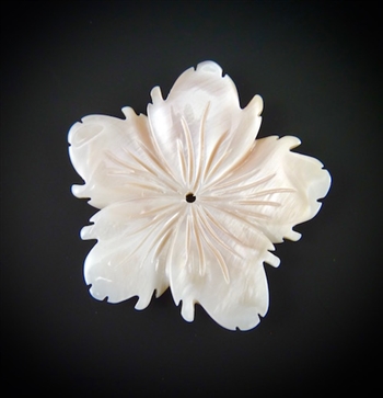 Mother of Pearl Carved Flower