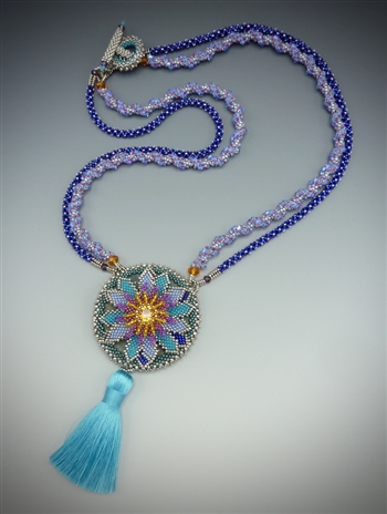 Gilded Lily Necklace Virtual Workshop and Kit (blue kit) - March 26th, 2021