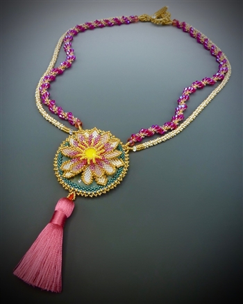Gilded Lily Necklace Virtual Workshop and Kit (pink kit) - March 26th, 2021