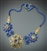 Nouveau Filigree Necklace Kit, blue &  gold color way