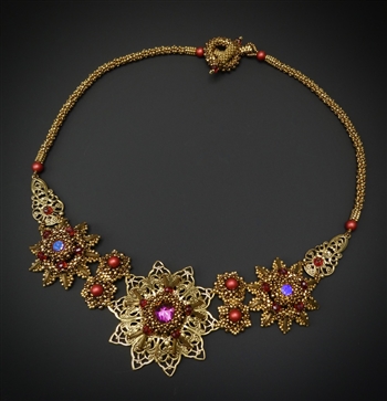 Nouveau Filigree Necklace Kit, 24k gold color way