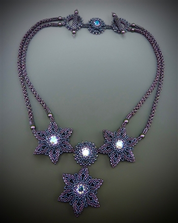 Stern Blume Halskette Necklace Virtual Workshop and Kit (purple kit) - January 21st 2022