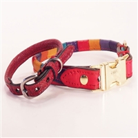 Luxury Rolled Leather Dog Collar