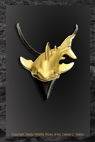 Great White Shark Tooth Pendant by wildlife artist Daniel C. Toledo, Toledo Wildlife Works of Art