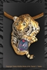 Bengal Tiger Pendant "Gem of a Tiger" by wildlife artist jeweler Daniel C. Toledo, Toledo Wildlife Works of Art