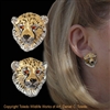 Cheetah Cub Earrings "Gloria's Cuties" by wildlife artist Daniel C. Toledo, Toledo Wildlife Works of Art