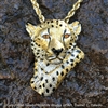 Cheetah Pendant "Shirley's Cheetah" by wildlife artist Daniel C. Toledo, Toledo Wildlife Works of Art