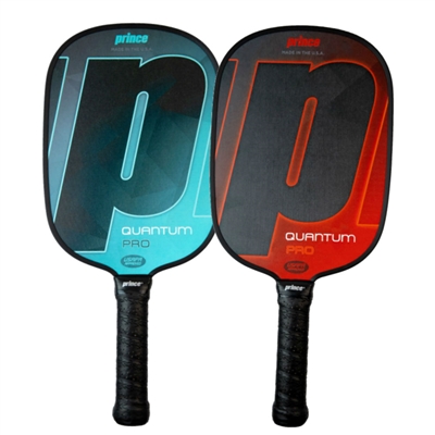 The Quantum Pro Paddle is available in blue or red, and with standard or thin grip options.