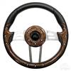 Aviator 4 Woodgrain Steering Wheel 13" Diameter               