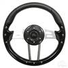 Aviator 4 Black Steering Wheel 13" Diameter  