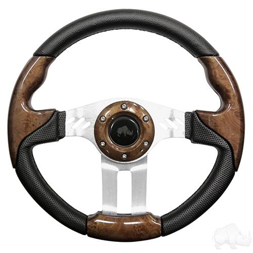 Aviator 5 Woodgrain Steering Wheel 13" Diameter                        