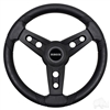 EZGO Lugana Steering Wheel, Black, 13" Diameter