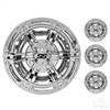 Wheel Cover, SET OF 4, 10" Daytona Chrome