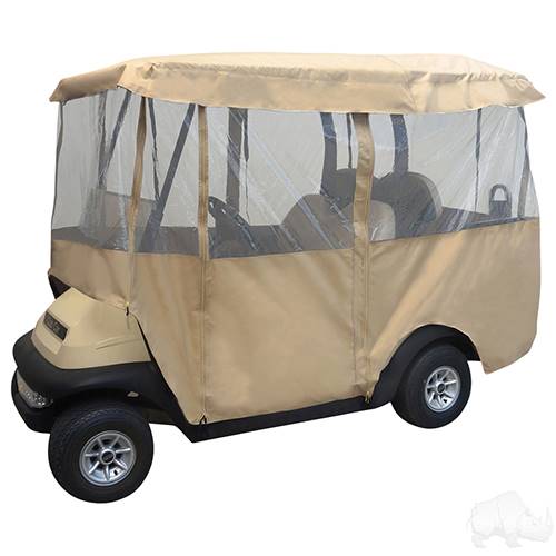 4 Passenger Deluxe Fabric 4 Sided Enclosure for 88" Top Golf Carts