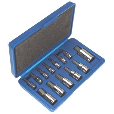 13 pc METRIC ALLEN HEX BIT SOCKET SET with CASE