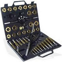 LARGE TITANIUM ALLOY TAP & DIE KIT TOOL SET METRIC MM