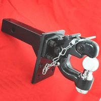 10,000# PINTLE BALL COMBO TRAILER HITCH TOWING RECEIVER