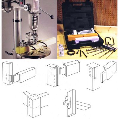 18 pc Drill Press MORTISING ATTACHMENT KIT 4 CHISEL SET