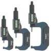3 pc 0-3"/0.00005" ELECTRONIC MICROMETER DIGITAL  X-PRECISION OUTSIDE LARGE LCD
