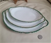 Victoria Austria porcelain 3 oval serving plates