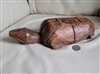 Primitive Art raw wooden turtle carved sculpture