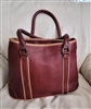 Brown leather urban influence tote LATICO USA NJ